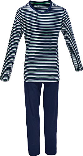 REDBEST Herren-Schlafanzug Single-Jersey Marine Größe 52 von REDBEST