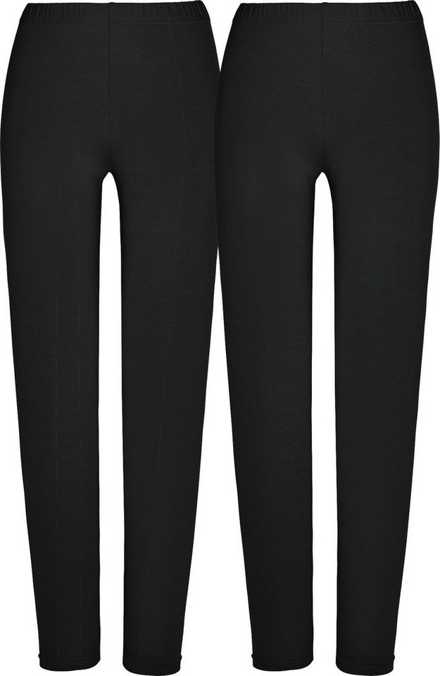 REDBEST Jogginghose Damen-Leggings, lang 2er-Pack Uni von REDBEST