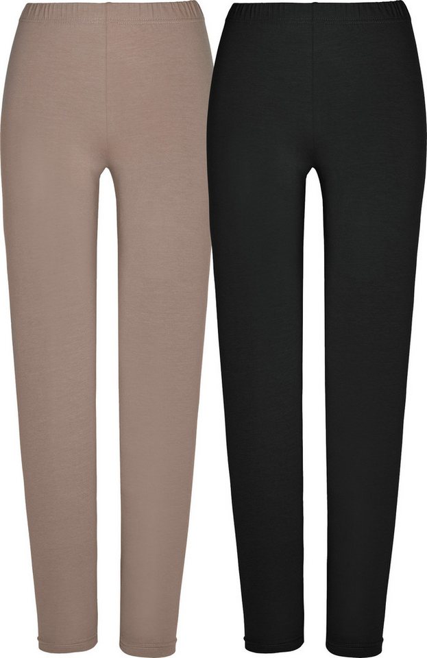 REDBEST Jogginghose Damen-Leggings, lang 2er-Pack Uni von REDBEST