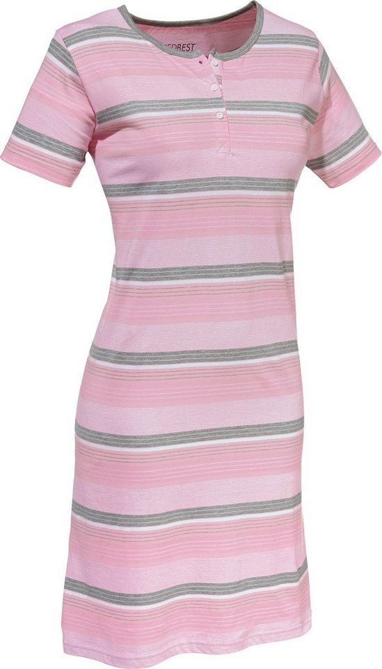 REDBEST Nachthemd Damen-Nachthemd Single-Jersey Streifen von REDBEST