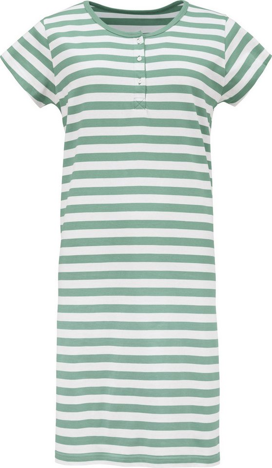 REDBEST Nachthemd Damen-Nachthemd Single-Jersey Streifen von REDBEST