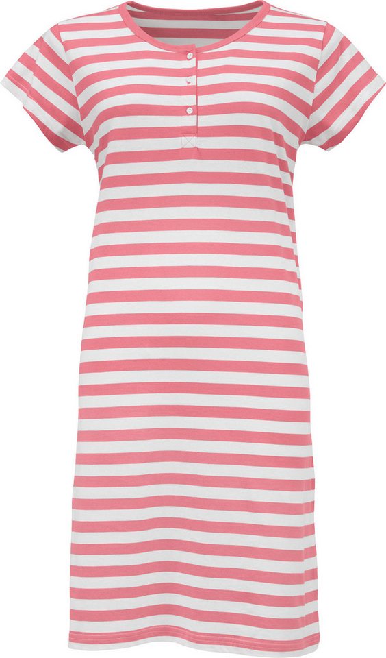 REDBEST Nachthemd Damen-Nachthemd Single-Jersey Streifen von REDBEST