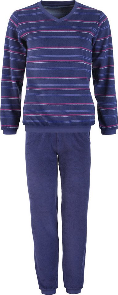 REDBEST Pyjama Damen-Schlafanzug Frottee Streifen REDBEST Pyjama Damen-Schlafanzug Frottee Streifen von REDBEST