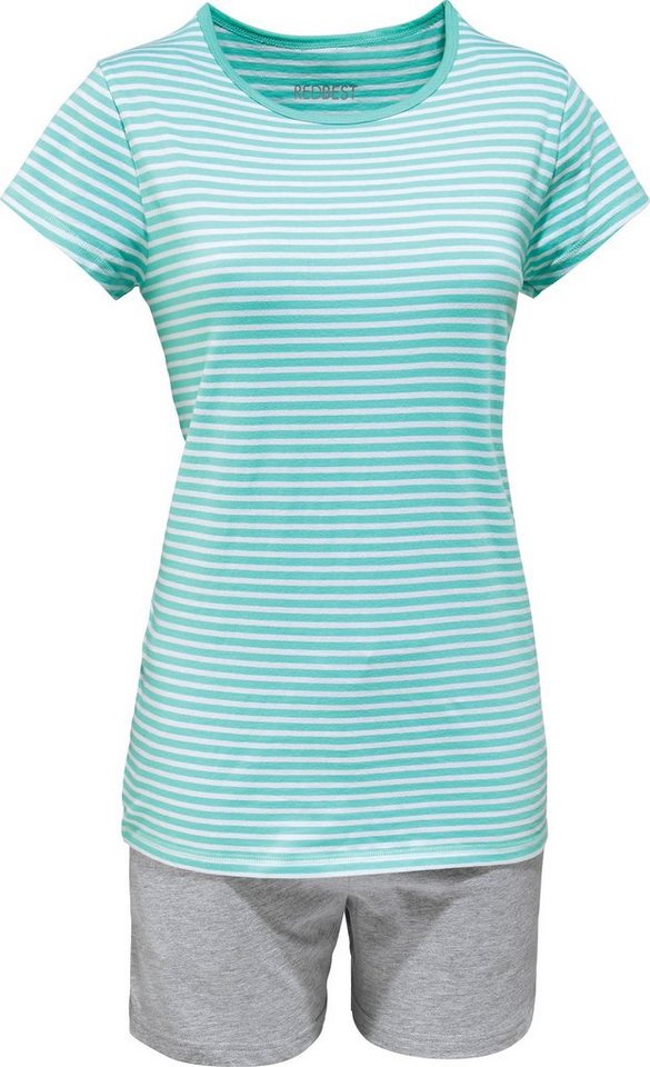 REDBEST Pyjama Damen-Shorty Single-Jersey Streifen REDBEST Pyjama Damen-Shorty Single-Jersey Streifen von REDBEST