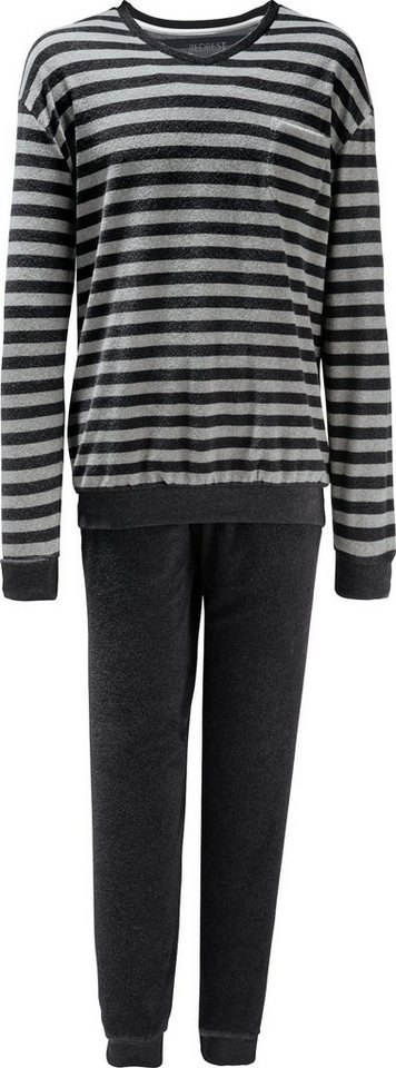 REDBEST Pyjama Herren-Schlafanzug (2 tlg) Frottee Streifen von REDBEST