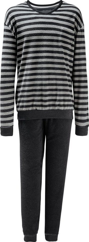 REDBEST Pyjama Herren-Schlafanzug Frottee Streifen von REDBEST