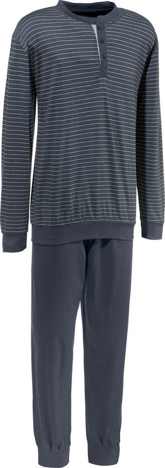 REDBEST Pyjama Herren-Schlafanzug (2 tlg) Single-Jersey Streifen von REDBEST
