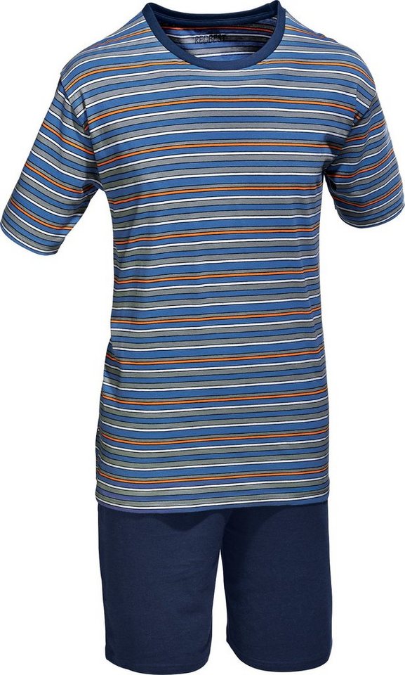 REDBEST Pyjama Herren-Shorty Single-Jersey Streifen von REDBEST