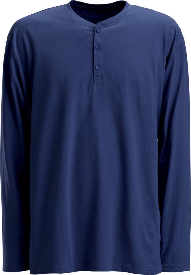 REDBEST Pyjamaoberteil Herren-Langarmshirt Single-Jersey Uni von REDBEST