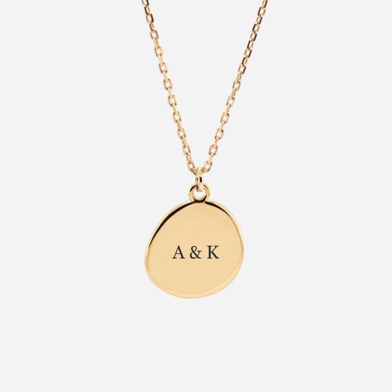 Gravur - 18K Gold Vermeil Initialen Halskette Individuelle Personalisierte Geschenk Für Sie Beste Freundin von REDCHERRYBLVD