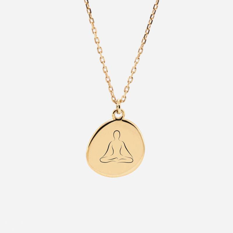 Meditation Halskette - 18K Gold Vermeil Spirituelle Geschenk Spiritualität Für Frauen Personalisiertes von REDCHERRYBLVD