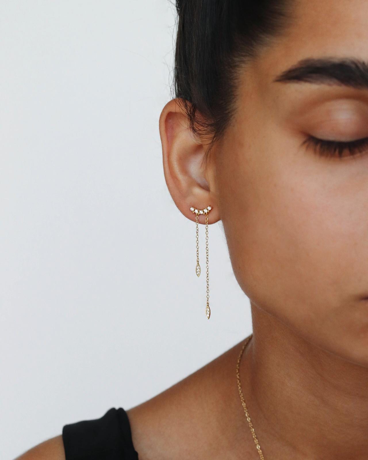 Wasserdicht - 18K Gold Vermeil Ohrringe Minimalist Ohrstecker Ketten Geschenke Für Sie E7 Wasserdicht - 18K Gold Vermeil Ohrringe Minimalist Ohrstecker Ketten Geschenke Für Sie E7 von REDCHERRYBLVD