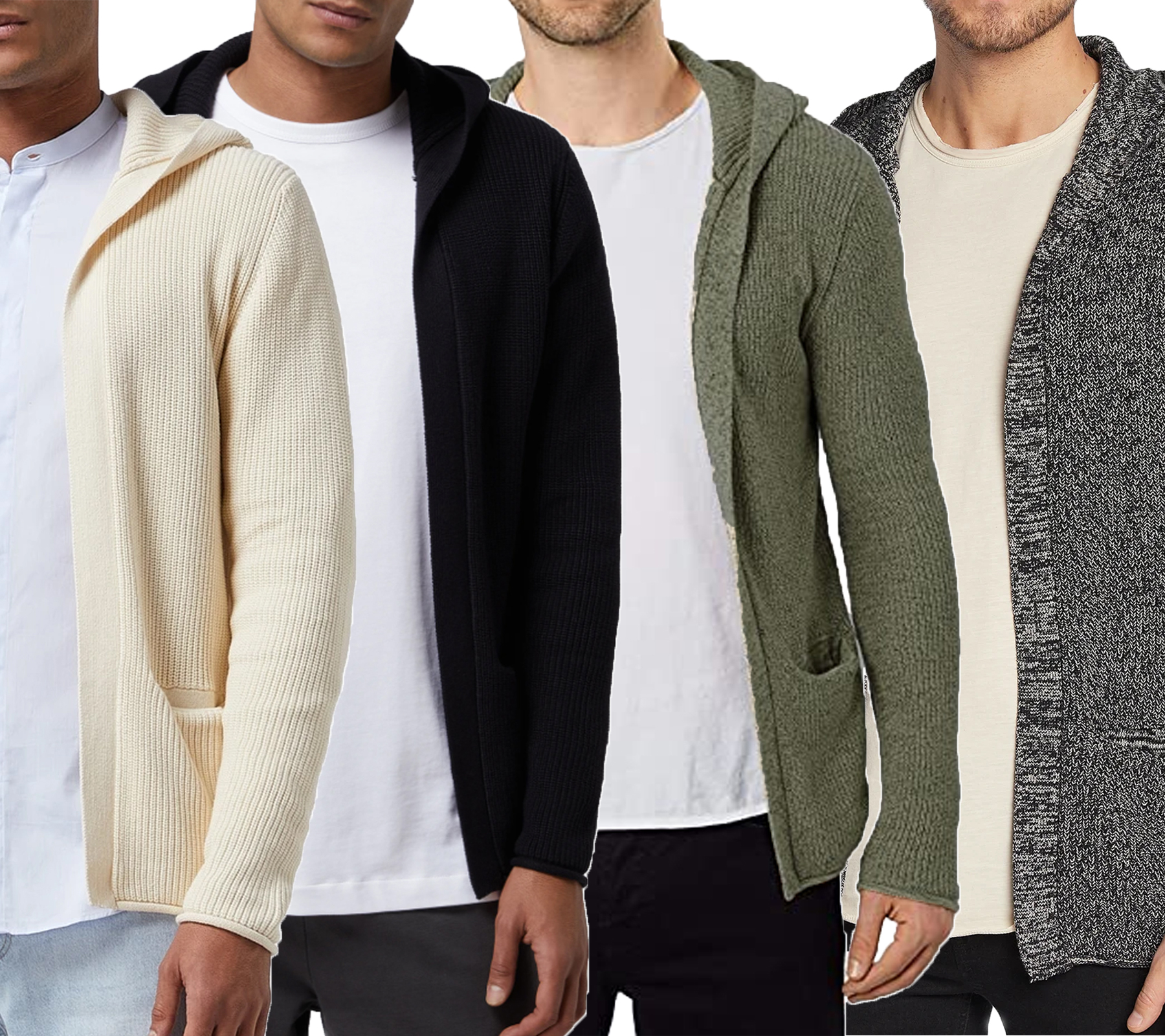 REDEFINED REBEL Cabe Knit Herren Cardigan Strick-Jacke mit Kapuze TINCSN498 REDEFINED REBEL Cabe Knit Herren Cardigan Strick-Jacke mit Kapuze TINCSN498 von REDEFINED REBEL
