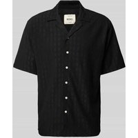 Redefined Rebel Regular Fit Freizeithemd mit Strukturmuster Modell 'PAUL' in Black, Größe XXL von Redefined Rebel
