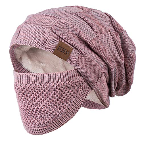 REDESS Beanie Mütze für Herren und Damen Winter Warme Mützen Stricken Slouchy Thick Skull Cap von REDESS