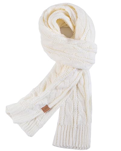 REDESS Women's Big Knit Scarf Winter Warm Long Wrap Cashmere Wool Thick Winter Large Chunky Scarf for Women von REDESS