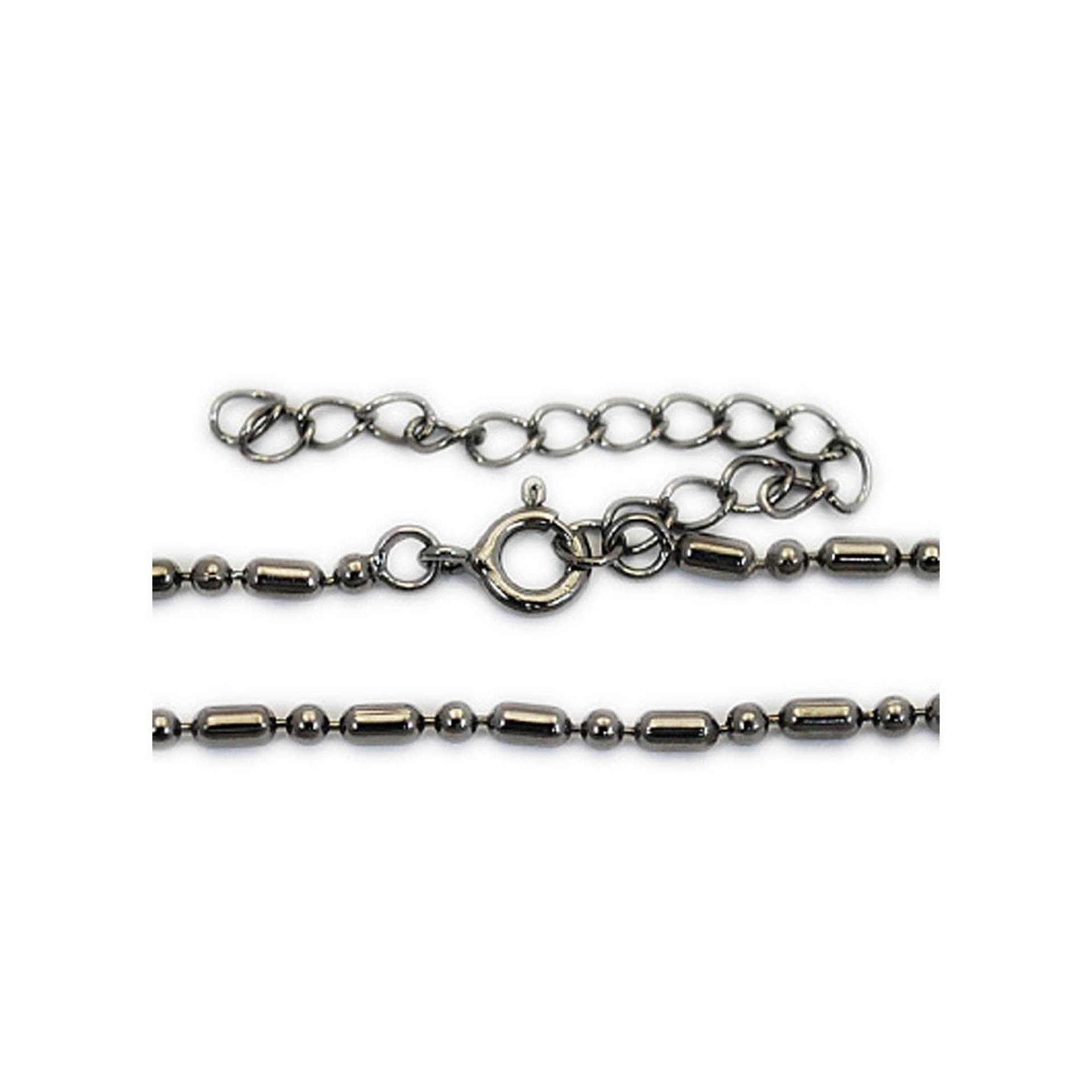 2mm/Halskette Kette/925 Sterling Silber/Schwarz Rhodiniert/Silber Kette/Biker Schmuck/Halskette Für Anhänger/Herren/Frauen N-Ch016 von REDGATECASTLE