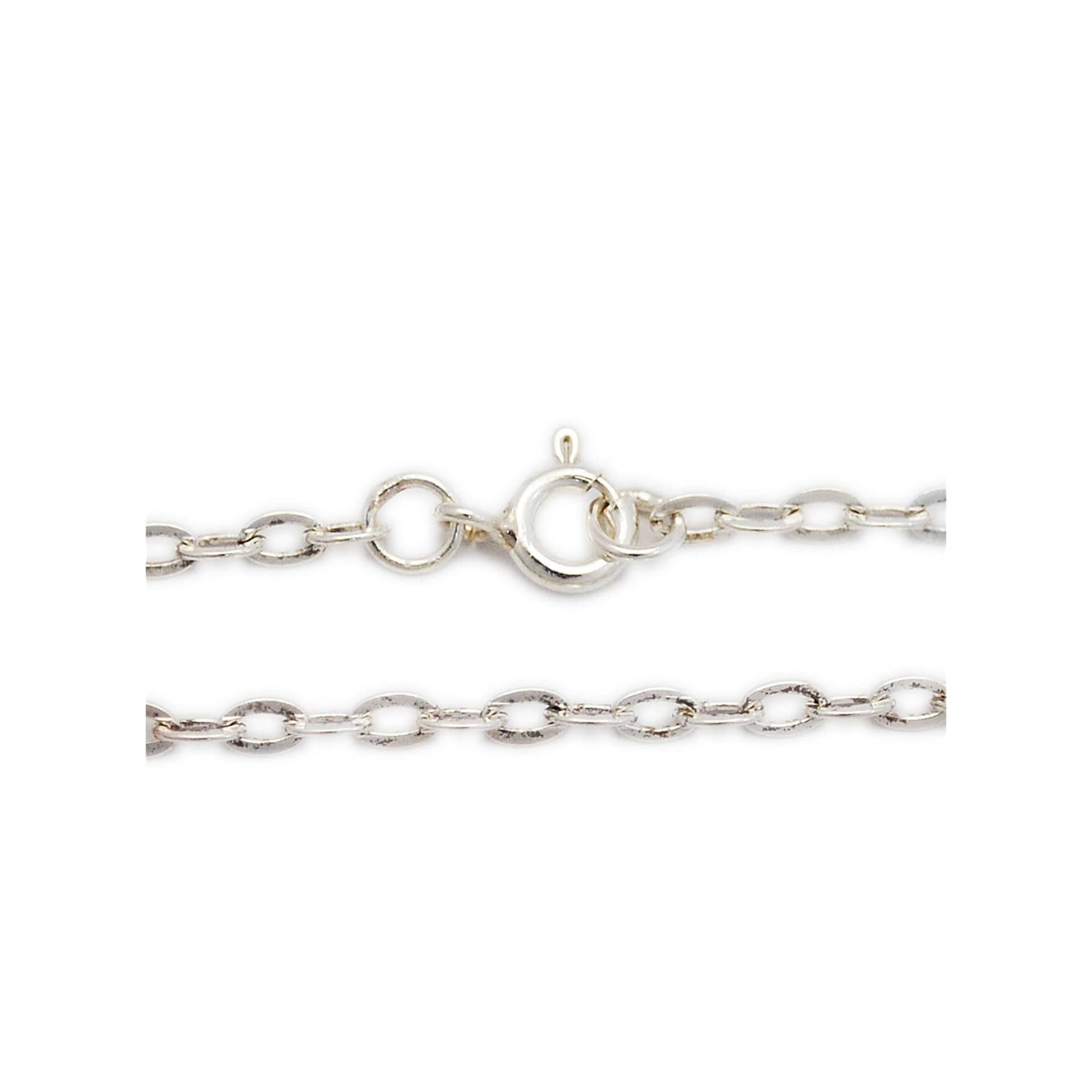 3mm Breite/20Inches/50cm Lang/Halskette/925 Sterling Silber/Silber Kette/Biker Schmuck/Halskette Für Anhänger/Herren/Frauen N-Ch007 von REDGATECASTLE