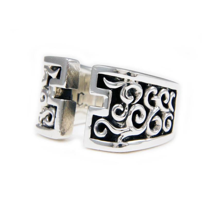 Arabeske/Kreuz/25 Sterling Silber Ring/Kreuz Ring/Silberring/Biker Schmuck/Arabeske Ring/Gothic Ec-R007 von REDGATECASTLE