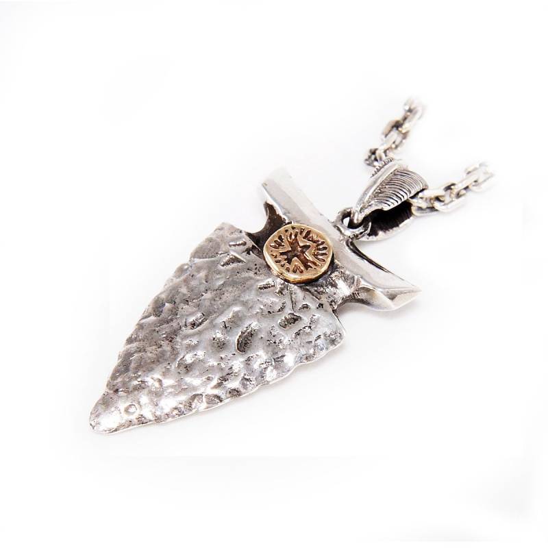 Pfeilspitze/925Er Sterling Silber Anhänger/Silber Charm/Biker/Gothic/Rockabilly/Jo-031 von REDGATECASTLE