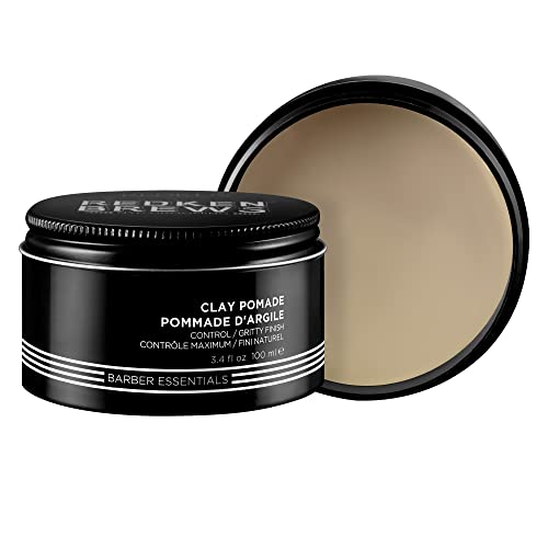 Redken Brews Clay Pomade, Stylingcreme für feines Haar, Haargel für Männer, fester Halt, Haarpaste mit geschmeidiger Textur, Clay für Herren, mattes Finish, kein Verkleben, 100 ml (1er Pack) von Redken Brews