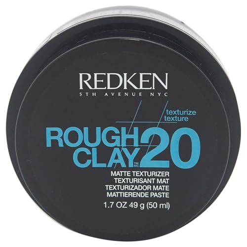 Redken Texturize Rough Clay 20 Matte Texturizer Haarpaste, Haar-Clay für matte Rough-Looks, starker Halt, für kurze bis halblange Frisuren, langanhaltendes Haar-Wachs, 50 ml von REDKEN