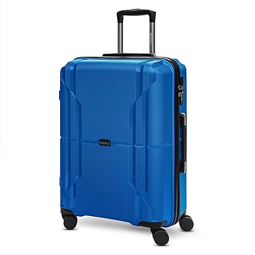 REDOLZ Hartschalen Check-in Koffer | Mittelgroßer M Trolley 44 x 26 x 67 cm aus hochwertigem, leichtem Polypropylen Material | 4 Doppelrollen für Damen & Herren (Essentials 06) von REDOLZ