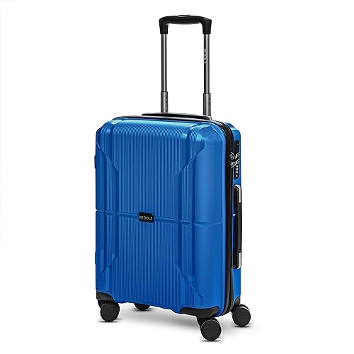 REDOLZ Hartschalen Kabinen-Koffer | Kleiner Trolley 40 x 20 x 55 cm aus hochwertigem, leichtem Polypropylen Material | 4 Doppelrollen für Damen & Herren (Essentials 06) von REDOLZ