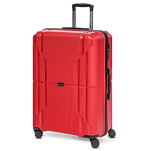 REDOLZ Hartschalen Check-in Koffer | Großer XL Trolley 50 x 31 x 75 cm aus hochwertigem, leichtem Polypropylen Material | 4 Doppelrollen für Damen & Herren (Essentials 06) von REDOLZ