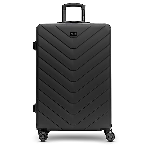 REDOLZ Hartschalen Koffer | Leichter Trolley 52 x 29 x 79 cm - hochwertiges ABS Material | Männer/Frauen - 4 Doppelrollen & TSA-Schloss (Essentials 07) von REDOLZ