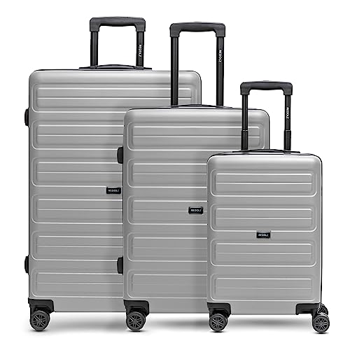 REDOLZ Hartschalen Koffer-Set 3-teilig | Leichte Reise-Trolleys aus hochwertigem, robustem ABS Material | Ultra-leicht für Damen & Herren | 4 Doppelrollen & TSA-Schloss (Essentials 08) von REDOLZ