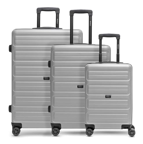 REDOLZ Hartschalen Koffer-Set 3-teilig | Leichte Reise-Trolleys aus hochwertigem, robustem ABS Material | Ultra-leicht für Damen & Herren | 4 Doppelrollen & TSA-Schloss (Essentials 08) von REDOLZ