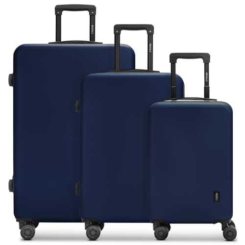 REDOLZ Hartschalen Koffer-Set 3-teilig | Leichte Reise-Trolleys aus hochwertigem, robustem ABS Material | Ultra-leicht für Damen & Herren | 4 Doppelrollen & TSA-Schloss (Essentials 09) von REDOLZ