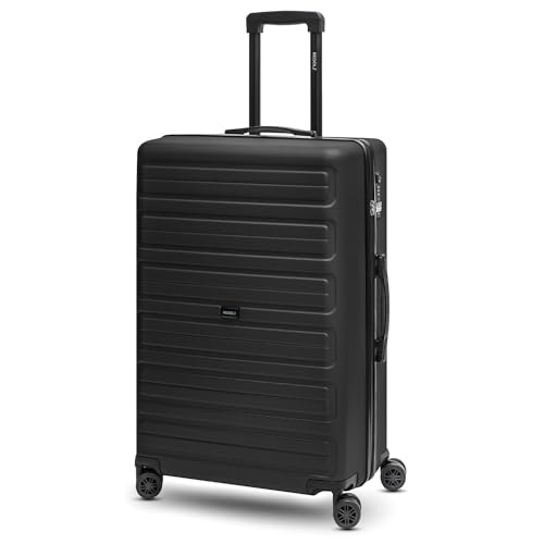 REDOLZ Mittelgroßer Hartschalen Check-in Koffer | Trolley 44 x 24 x 65 cm aus hochwertigem ABS Material | Ultra-leicht nur 3,49 kg für Damen & Herren | 4 Doppelrollen & TSA-Schloss (Essentials 08) von REDOLZ