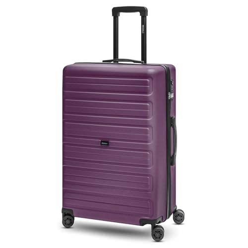 REDOLZ Mittelgroßer Hartschalen Check-in Koffer | Trolley 44 x 24 x 65 cm aus hochwertigem ABS Material | Ultra-leicht nur 3,49 kg für Damen & Herren | 4 Doppelrollen & TSA-Schloss (Essentials 08) von REDOLZ