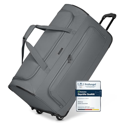 REDOLZ große L Trolley-Reisetasche mit Rollen 71 cm | 81 Liter | für Männer & Frauen (Duffle Essentials) von REDOLZ