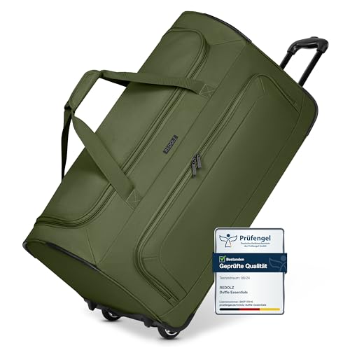 REDOLZ große L Trolley-Reisetasche mit Rollen 71 cm | 81 Liter | für Männer & Frauen (Duffle Essentials) von REDOLZ