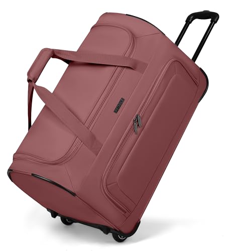 REDOLZ große M Trolley-Reisetasche mit Rollen 61 cm | 71 Liter | für Männer & Frauen (Duffle Essentials) von REDOLZ