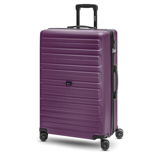 REDOLZ großer Hartschalen Check-in Koffer | XL Trolley 53 x 26 x 75 cm aus hochwertigem ABS Material | Ultra-leicht nur 4,32 kg für Damen & Herren | 4 Doppelrollen & TSA-Schloss (Essentials 08) von REDOLZ