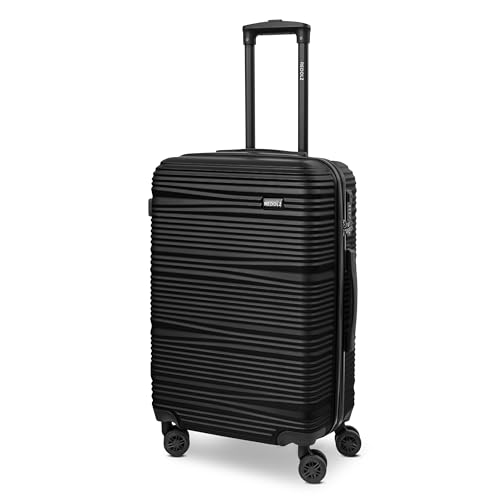 REDOLZ mittelgroßer Hartschalen Check-in Koffer | Trolley 43 x 26 x 67 cm aus hochwertigem ABS-Material | Ultra-leicht nur 3,3 kg für Damen & Herren | 4 Doppelrollen & TSA-Schloss (Essentials 16) von REDOLZ