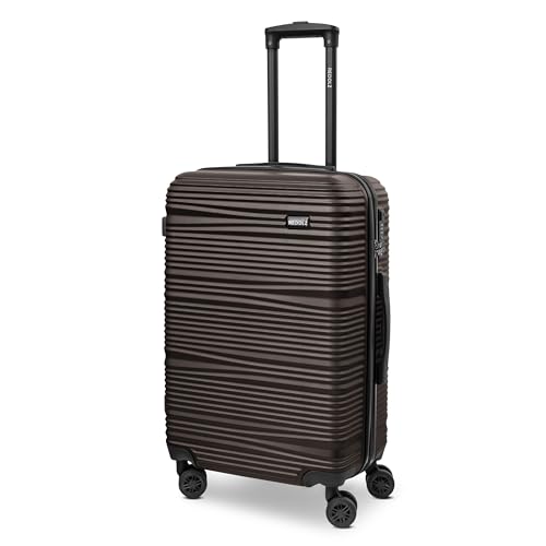 REDOLZ mittelgroßer Hartschalen Check-in Koffer | Trolley 43 x 26 x 67 cm aus hochwertigem ABS-Material | Ultra-leicht nur 3,3 kg für Damen & Herren | 4 Doppelrollen & TSA-Schloss (Essentials 16) von REDOLZ