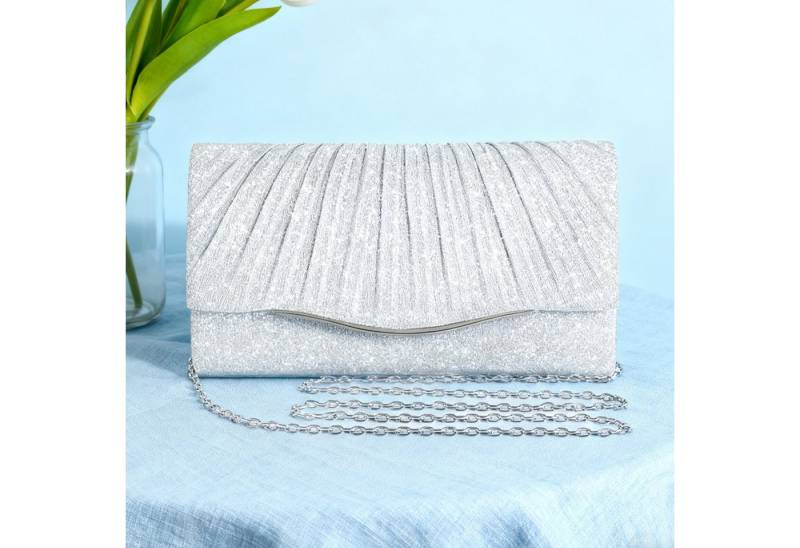 REDOM Abendtasche Pailletten Handtasche Kosmetik-Etui Crossbody (mit Abnehmbare 120-cm-Kette und Magnetverschluss, 1-tlg., für Hand- Schulter- oder Crossbody-Trageweise), Ideal für Hochzeiten Partys Bankette und festliche Events von REDOM