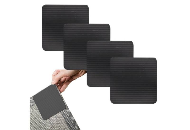 REDOM Antirutsch-Aufkleber Teppich Anti-Rutsch Aufkleber Teppich Stopper Teppichgleitschutz, B: 10 cm, L: 10 cm, 4er Set Antirutsch Matte Teppich Greifer zuschneidbar, 4-tlg., Universal Teppichstopper Rutsch Stop Teppich Unterlage Antirutschmatte, für Kinderzimmer Wohnzimmer Schlafzimmer Büros Boden usw von REDOM