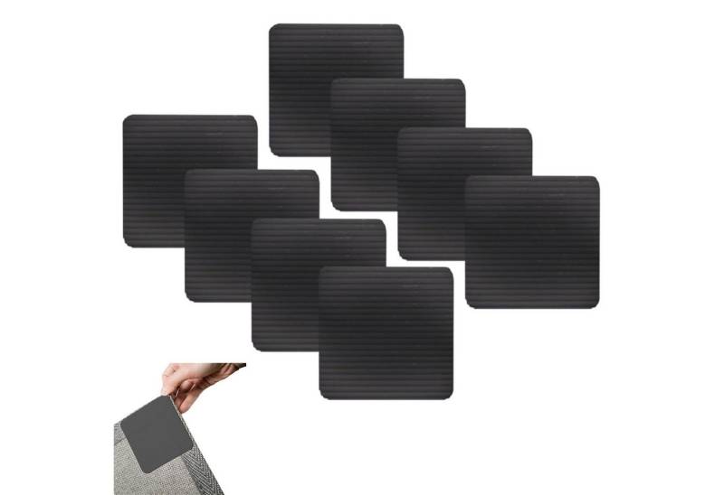 REDOM Antirutsch-Aufkleber Teppich Anti-Rutsch Aufkleber Teppich Stopper Teppichgleitschutz, B: 10 cm, L: 10 cm, 8er Set Antirutsch Matte Teppich Greifer zuschneidbar, 8-tlg., Universal Teppichstopper Rutsch Stop Teppich Unterlage Antirutschmatte, für Kinderzimmer Wohnzimmer Schlafzimmer Büros Boden usw von REDOM