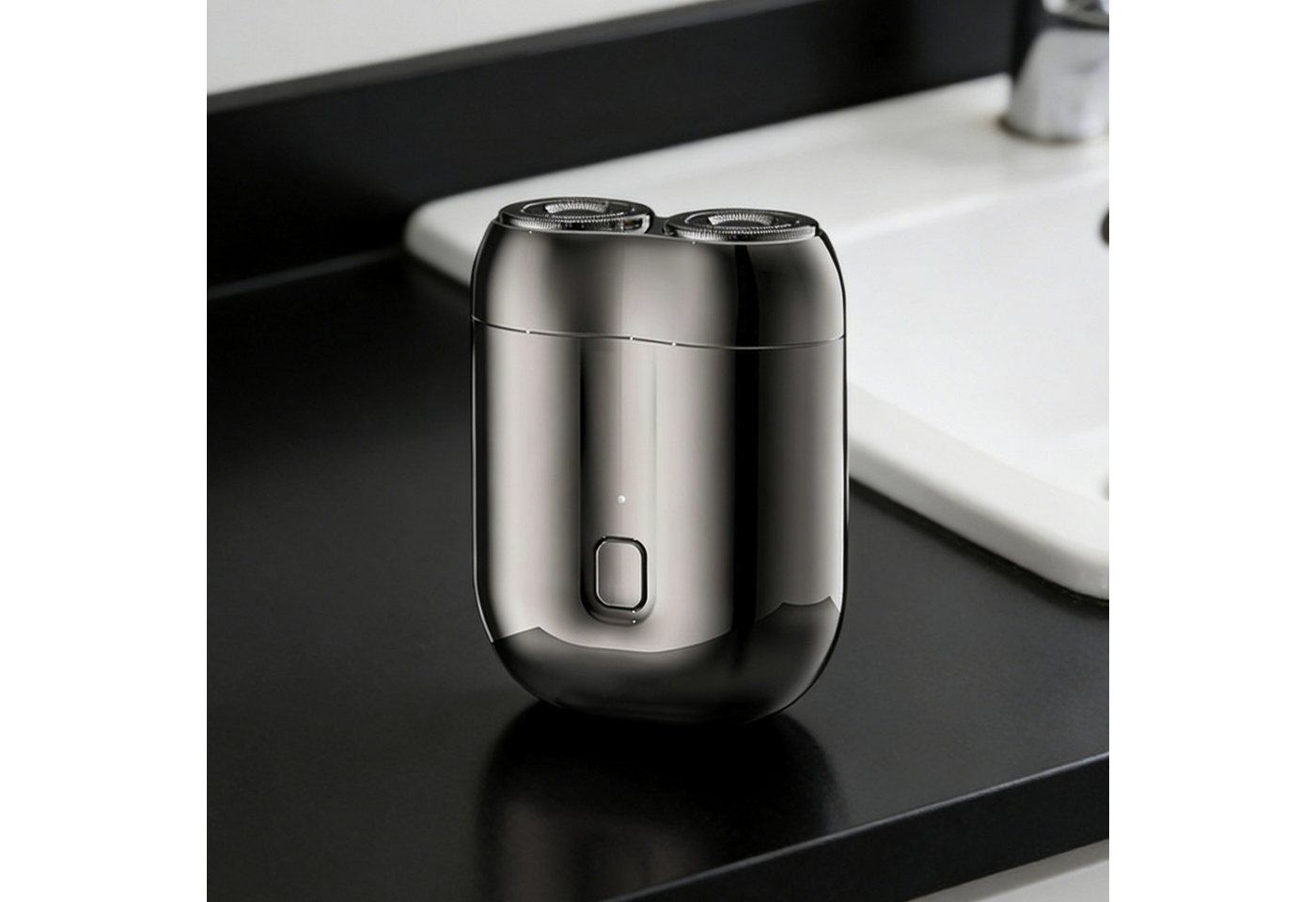 REDOM Elektrorasierer Herrenrasierer Barttrimmer mit 3D-Doppelkopf, Wasserdicht IPX6 mit Magnetische 0,1 mm Präzise 3D-Klinge, leicht zu verstauen ideal für Reisen und Alltag von REDOM