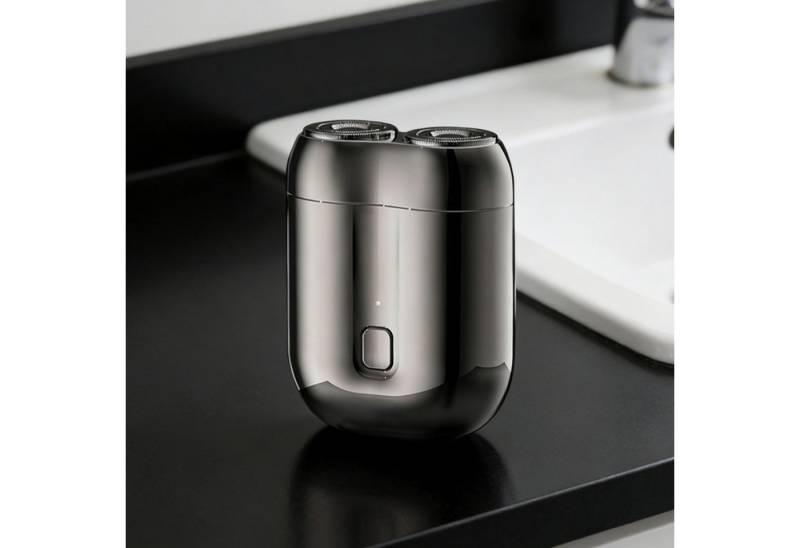 REDOM Elektrorasierer Herrenrasierer Barttrimmer mit 3D-Doppelkopf, Wasserdicht IPX6 mit Magnetische 0,1 mm Präzise 3D-Klinge, leicht zu verstauen ideal für Reisen und Alltag von REDOM