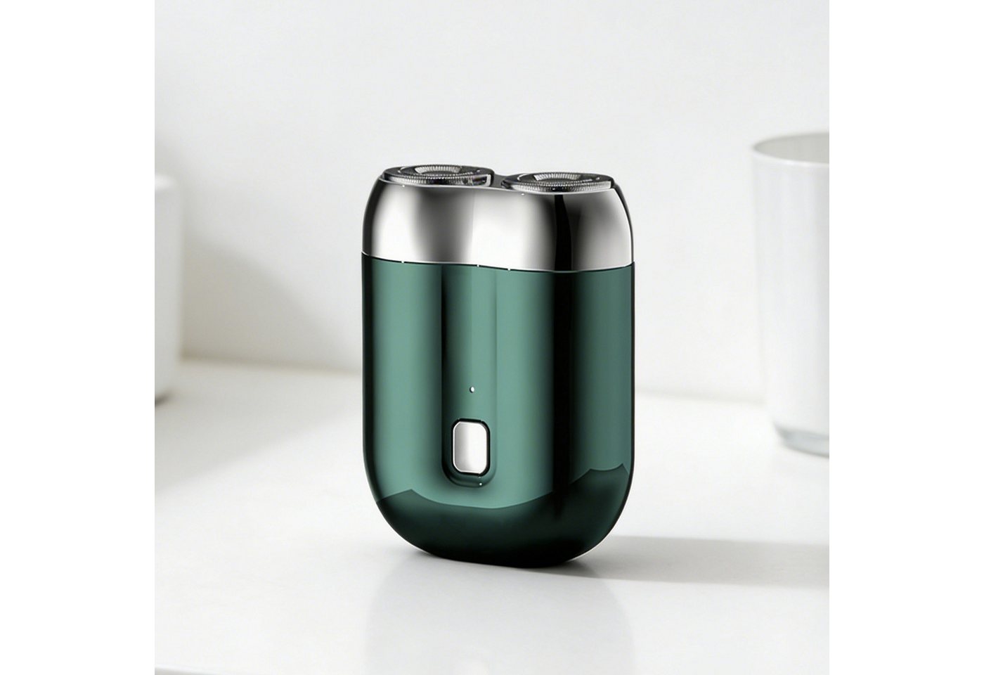 REDOM Elektrorasierer Herrenrasierer Barttrimmer mit 3D-Doppelkopf, Wasserdicht IPX6 mit Magnetische 0,1 mm Präzise 3D-Klinge, leicht zu verstauen ideal für Reisen und Alltag von REDOM