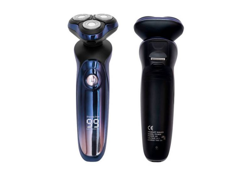 REDOM Elektrorasierer Männer Rasierapparat Barttrimmer Rasurgerät Multifunktionsrasierer, Gesichtsrasierer, Elektrorasierer Herren 4D mit 3/6/9 Mm Grenzkämmen, LCD-Display USB-Ladestation IPX6 wasserdicht für Nass- Trockenrasur von REDOM