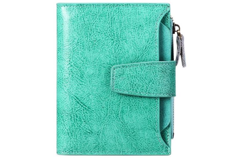 REDOM Geldbörse Damen Geldbeutel Geld Beutel Portemonnaie Portmonee Kunstleder Kurz (Frauen Handtasche Geldbörse Brieftasche mit 12 Kartenfächer, Slim Wallet, Kreditkartenetui, Kartenetui, Kartenhalter), NFC RFID-Schutz mit Münzfach 10 x 13 x 3cm von REDOM