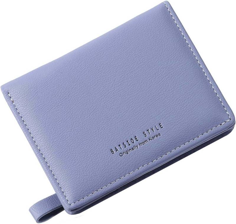 REDOM Geldbörse Damen Geldbeutel Geld Beutel Portemonnaie Portmonee Kurz Kunstleder (Börse Geldtasche Handtasche Brieftasche mit 6 Kartenfächer, 1-tlg., Slim Wallet, Kreditkartenetui, Kartenetui, Kartenhalter), mit Münzfach Reißverschlussfach 11.2 cm x 9.2 cm x 1.5 cm von REDOM